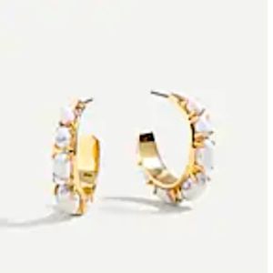 J. Crew Candy stone hoop earrings